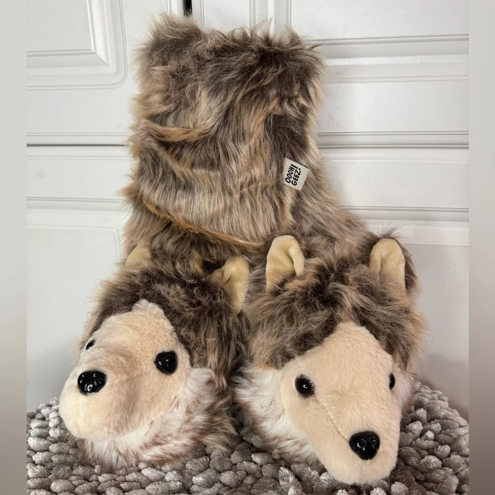 Wolf Pack Kids Slipper Socks